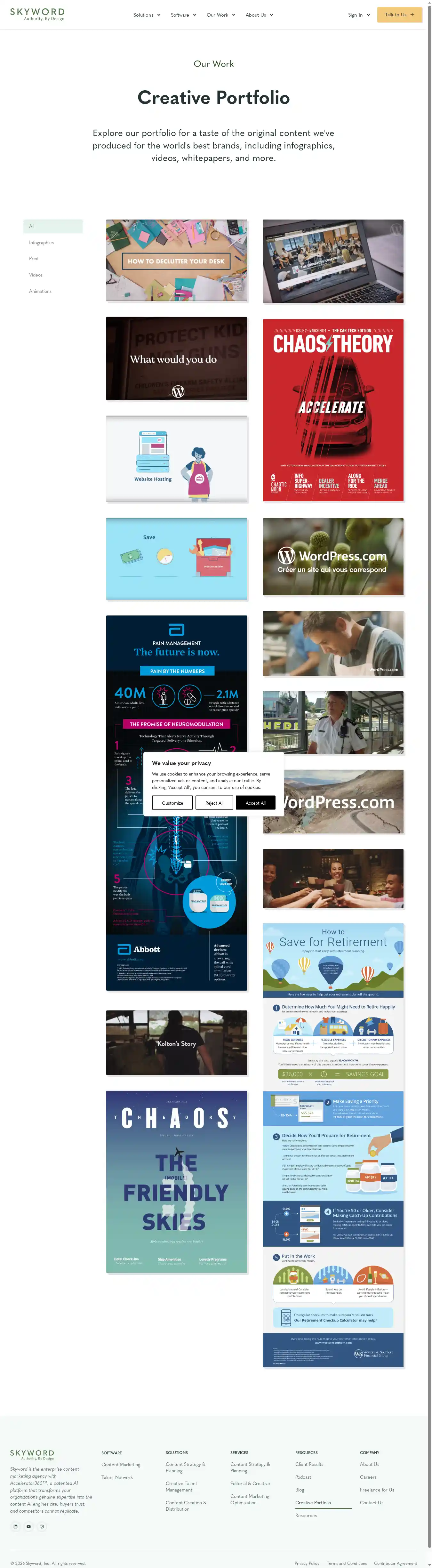 Full-page screenshot of Creative Portfolio as rendered during the desktop scan.