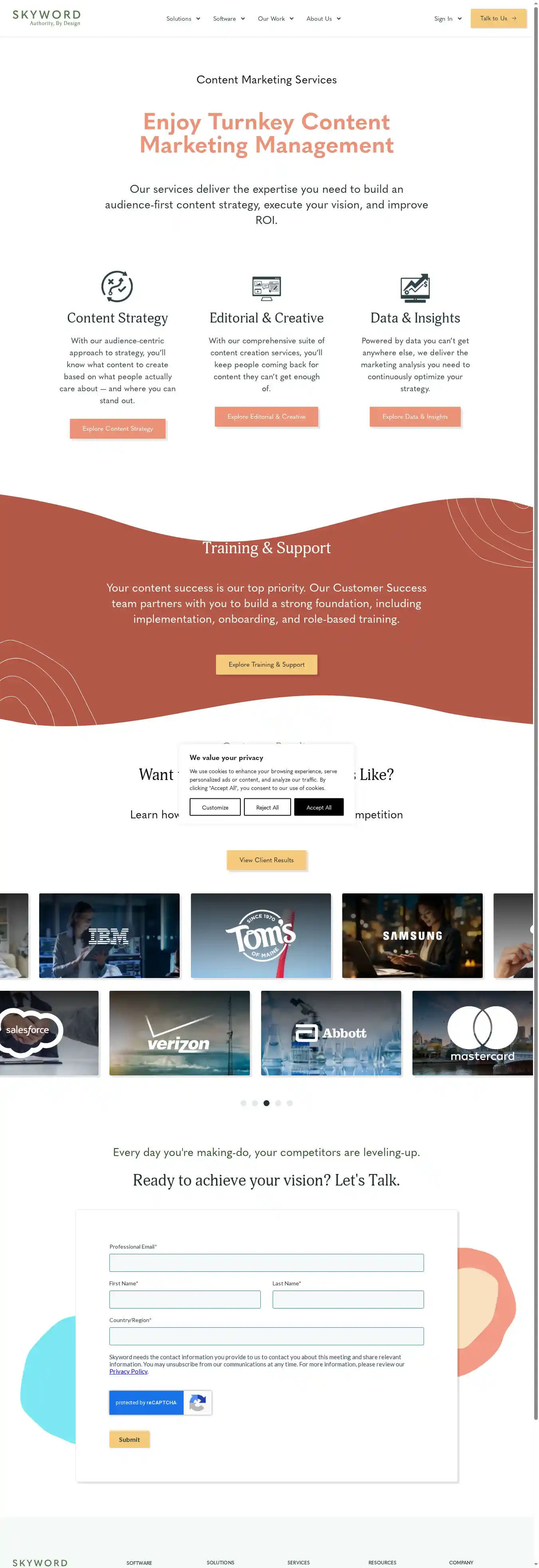 Full-page screenshot of Services as rendered during the desktop scan.
